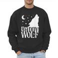 Daddy Wolf Matching Family Tribe Wolves Moon Men Sweatshirt Daddy Wolf Matching Family Tribe Wolves Moon Men Sweatshirt
