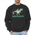 DaddysaurusRex Dinosaur Daddy Saurus Dad 2 Two Kids Dino Men Sweatshirt