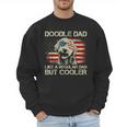 Doodle Dad Goldendoodle Regular Dad But Cooler American Flag Men Sweatshirt