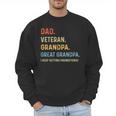 Fathers Day Dad Veteran Grandpa Great Grandpa Men Sweatshirt
