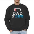 Father's Day Tee Dad Of 2 Boys Man Idea Men Sweatshirt