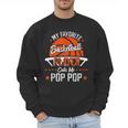 My Favorite Basketball Player Calls Me Pop Pop Funny Dad Men Sweatshirt