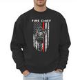 Fire Chief American Flag Gifts For Fire Chief Dad Grandpa Men Sweatshirt
