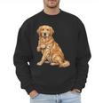 Golden Retriever I Love Dad Dog Dad Father's Day Men Sweatshirt Golden Retriever I Love Dad Dog Dad Father's Day Men Sweatshirt