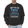 Grandpa Papa Partner In Crime Dad Men Sweatshirt