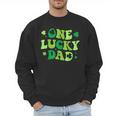 Groovy St Patrick's Day Apparel One Lucky Dad Shirt Small Modern Groovy St Patrick's Day Shirt Men Sweatshirt