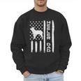 Heeler Dad Flag Vintage Blue Red Cattle Dog Patriot Men Men Sweatshirt