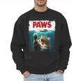 Humorous Paws Parody Cat Mouse For Cat Lover Cat Mom Cat Dad Men Sweatshirt