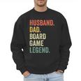 Husband Dad Board Game Night Legend Father Vintage Men Sweatshirt