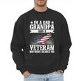 I'm A Dad Grandpa And A Veteran US Flag Veterans Day Men Sweatshirt