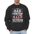 I'm A Dad Pawpaw And A Veteran Shirt Men Grandpa Fathers Day Men Sweatshirt