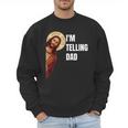 I'm Telling Dad Religious Christian Jesus Meme Men Sweatshirt