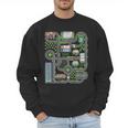 Kid Play Cars On Dad Back Race Track Mat Fathers Day Men Sweatshirt