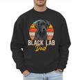 Lab Dad Retro Black Labrador Owner Men Sweatshirt