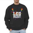 Leg Rest Naughty Dad Joke Vagitarian Lesbian Men Sweatshirt