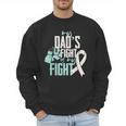 Lung Cancer Dad Ribbon Men Sweatshirt