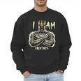 I Am Man King Powerful Dad Afro Melanin Men Sweatshirt