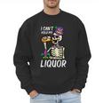 Mardi Gras Skeleton Cant Hold My Carnival Team Dad Men Men Sweatshirt