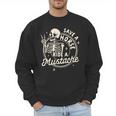 Mustache Dad Father’s Day Save A Horse Ride A Mustache Men Sweatshirt