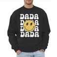 One Happy Family Birthday Matching Apparel Dada One Happy Dude Birthday Theme Family Matching Adult Child Short Sleeve Crew Neck Classic Fit Polyester 50 Cotton 50 Men Sweatshirt
