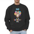Owl Dad Birthday Party Dad Of The Birthday Girl Owl Men Sweatshirt