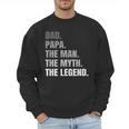 Papa Dad Legend Men Grandpa Christmas Father's Day Birthday Men Sweatshirt