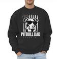 Pitbull Dad Men Pitbull Lover For Dog Dad American Flag Men Sweatshirt