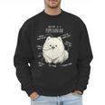 Pomeranian Anatomy Cute Pet Pom Mom Dog Dad For Men Women Girls Kids Men Sweatshirt