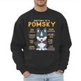 Pomsky Anatomy Dog Mom Dad Men Sweatshirt