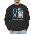 Prostate Cancer Awareness Light Blue Ribbon Dad Survivor Men Sweatshirt