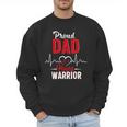 Proud Dad Of a Heart Warrior CHD Awareness Gift Men Sweatshirt