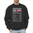 Puerto Rican Dad Nutrition Facts Pride Father's Day Men Sweatshirt