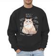 Ragdoll Cat Anatomy Cute Pet Mom Dad Cream Bicolor Men Sweatshirt
