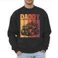 Retro Monster Truck Daddy Matching Family Birthday Party Men Sweatshirt