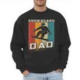 Retro Snowboard Dad Snowboarding Father Snowboarder Dad Men Sweatshirt
