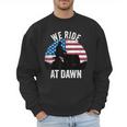 We Ride At Dawn Lawnmower Lawn Mowing Dad Vintage Men Men Sweatshirt