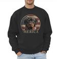 Rottie Dog Mom Dad 'Merica Rottweiler Men Sweatshirt