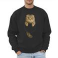 Scottish Fold Cat Pocket Cat Mom Cat Dad Cat Lover Men Sweatshirt