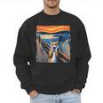The Scream Cat Parody For Kitty Cat Lover Cat Mom Cat Dad Men Sweatshirt