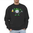 St Patricks Day Golf Golfing Irish Golfer Beer Humor Men Dad Men Sweatshirt