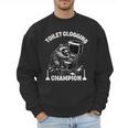 Toilet Clogging Champion Dad Joke Raccoon Trash Panda Men Sweatshirt Toilet Clogging Champion Dad Joke Raccoon Trash Panda Men Sweatshirt