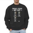 Tricks I Teach My Cat Cat Owner Kitten Dad Mom Kitty Men Sweatshirt