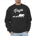 Twin Dad Papa Bear Two Cubs 2 Kids Men Sweatshirt