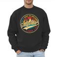 Vintage Awesome Single Dad Retro Fathers Day For Dad Grandpa Men Sweatshirt