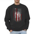 Vintage Baseball American Flag Classic Fit Tee For Dad And Mom Men Sweatshirt