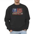 Vintage Gymnastics Dad American USA Flag Sports Men Sweatshirt Vintage Gymnastics Dad American USA Flag Sports Men Sweatshirt