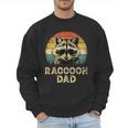 Vintage Raccoon Dad Raccoon Lovers Daddy Father's Day Men Sweatshirt