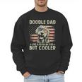 Vintage USA Flag Goldendoodle Doodle Dad Fathers Day Men Men Sweatshirt