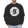 Volleyball Player 9 Volleyball Mom Dad Jersey Number 9 Men Sweatshirt