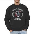 World's Coolest Dog Dad Papa Men Pitbull Men Sweatshirt